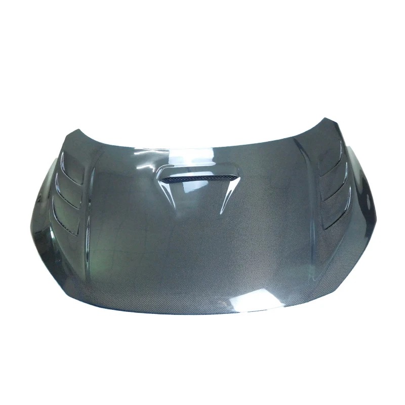 New 10th Generation  2016-2020 Carbon Fiber Engine Hood Cover Modified Front Lip Scoop and Hood Includes Engine Cover
